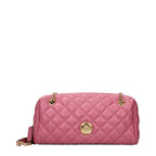 Pink Leather Shoulder Bag