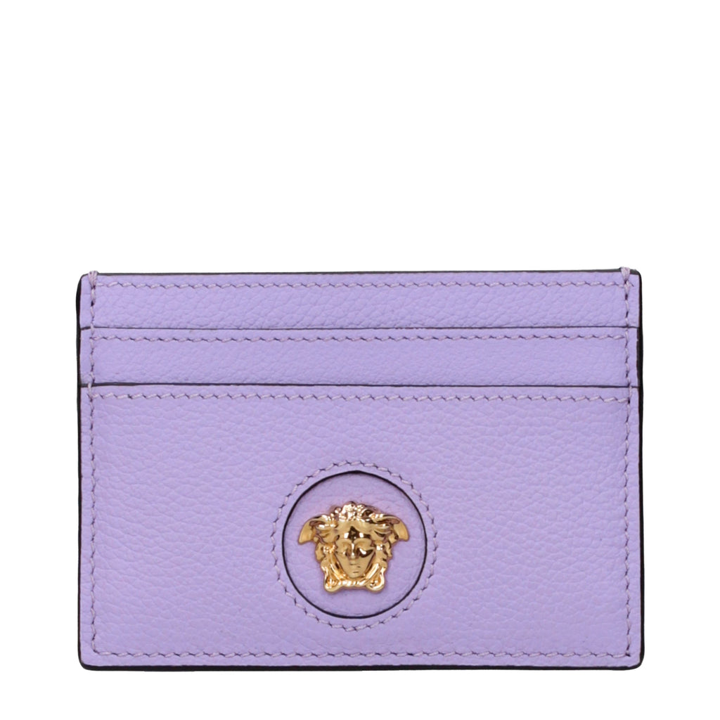 Purple Leather Cardholder