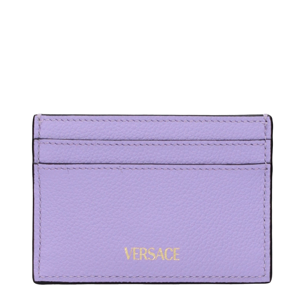 Purple Leather Cardholder