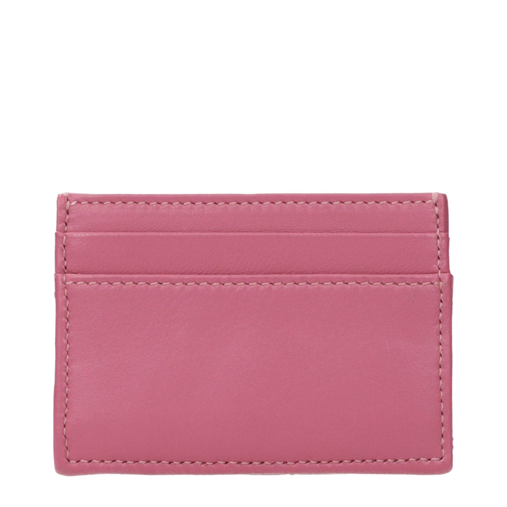 Pink Leather Cardholder