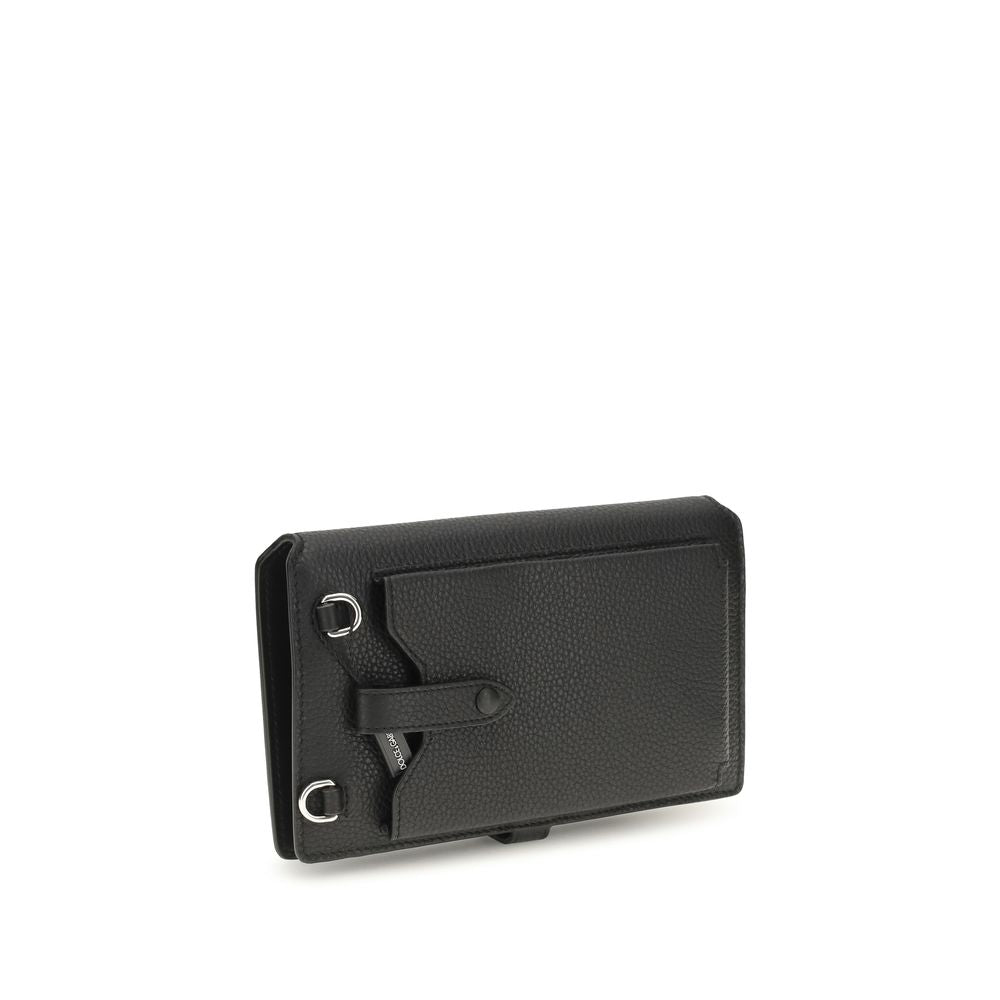 Black Calf Leather Bos Taurus Shoulder Bag