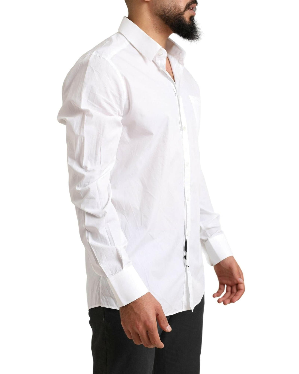 White Cotton Dress Shirt