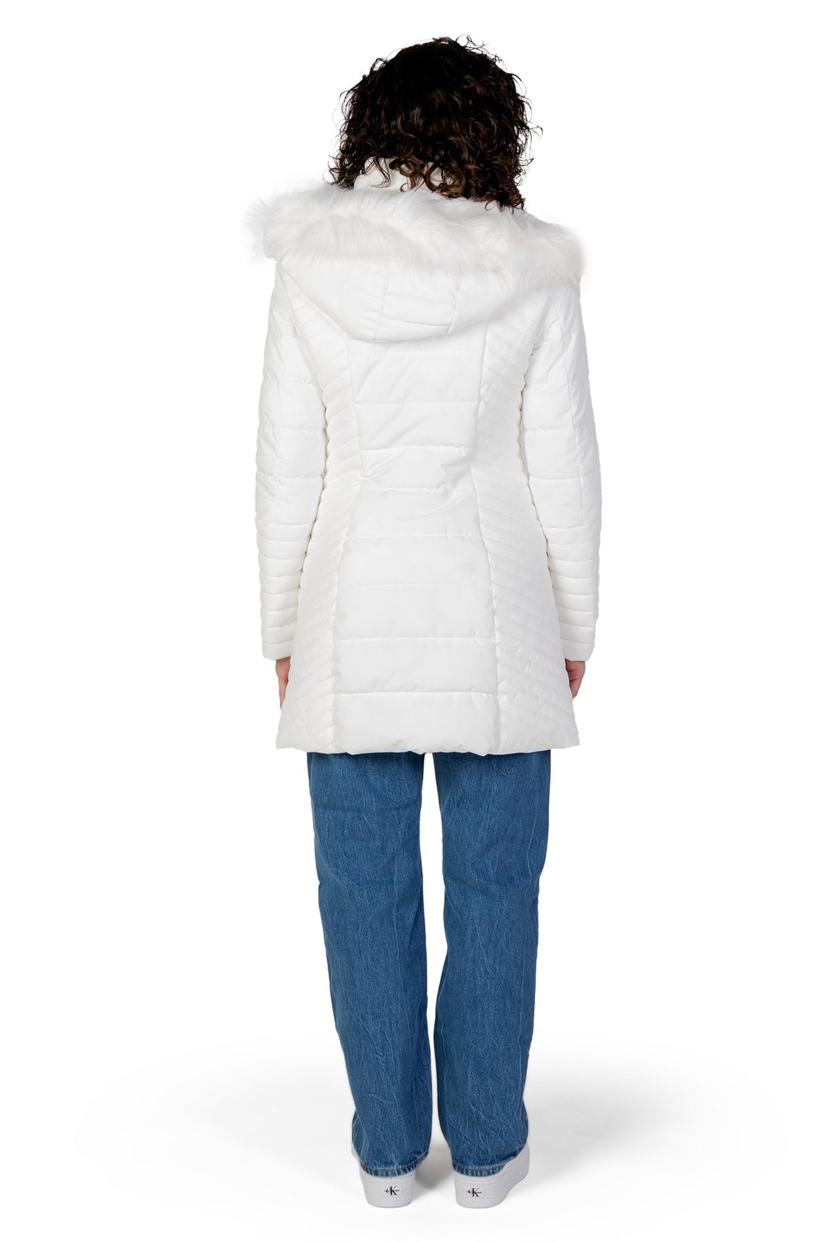 White Polyester Coat