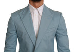 Blue Slim Fit Coat Jacket MARTINI Blazer