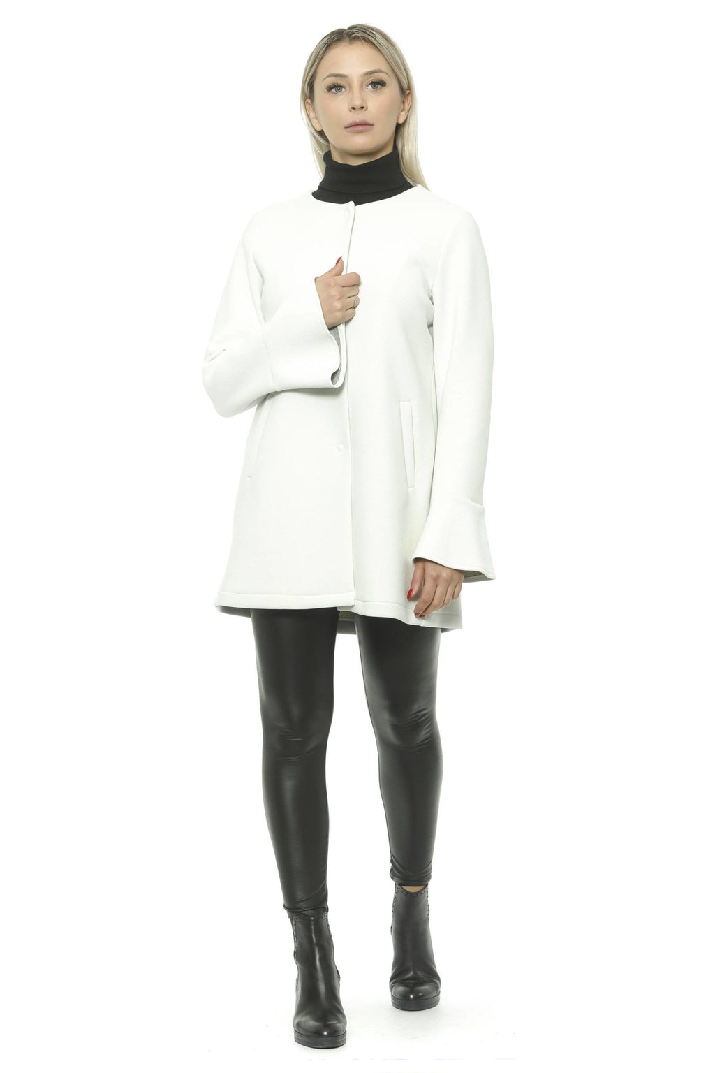 White Neoprene Jacket & Coat