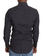 Black White Polka Dots Casual Shirt