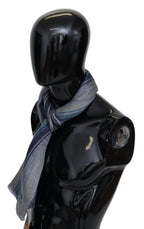 Multicolor Wool Striped Unisex Neck Wrap Shawl