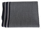 Gray Stripes Pattern 100% Wool Unisex Neck Wrap Scarf