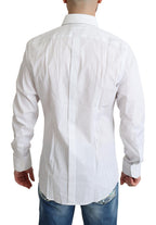 White Stripes Cotton Formal Dress Shirt