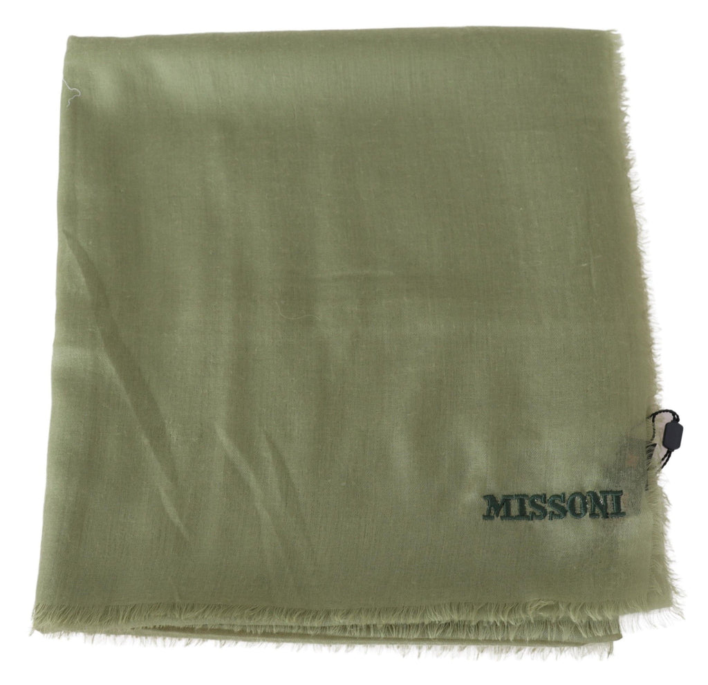 Green Cashmere Unisex Neck Wrap Scarf