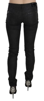 Black Low Waist Skinny Casual Denim Jeans