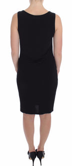 Black Stretch Wiggle Pencil Sheath Bodycon Dress