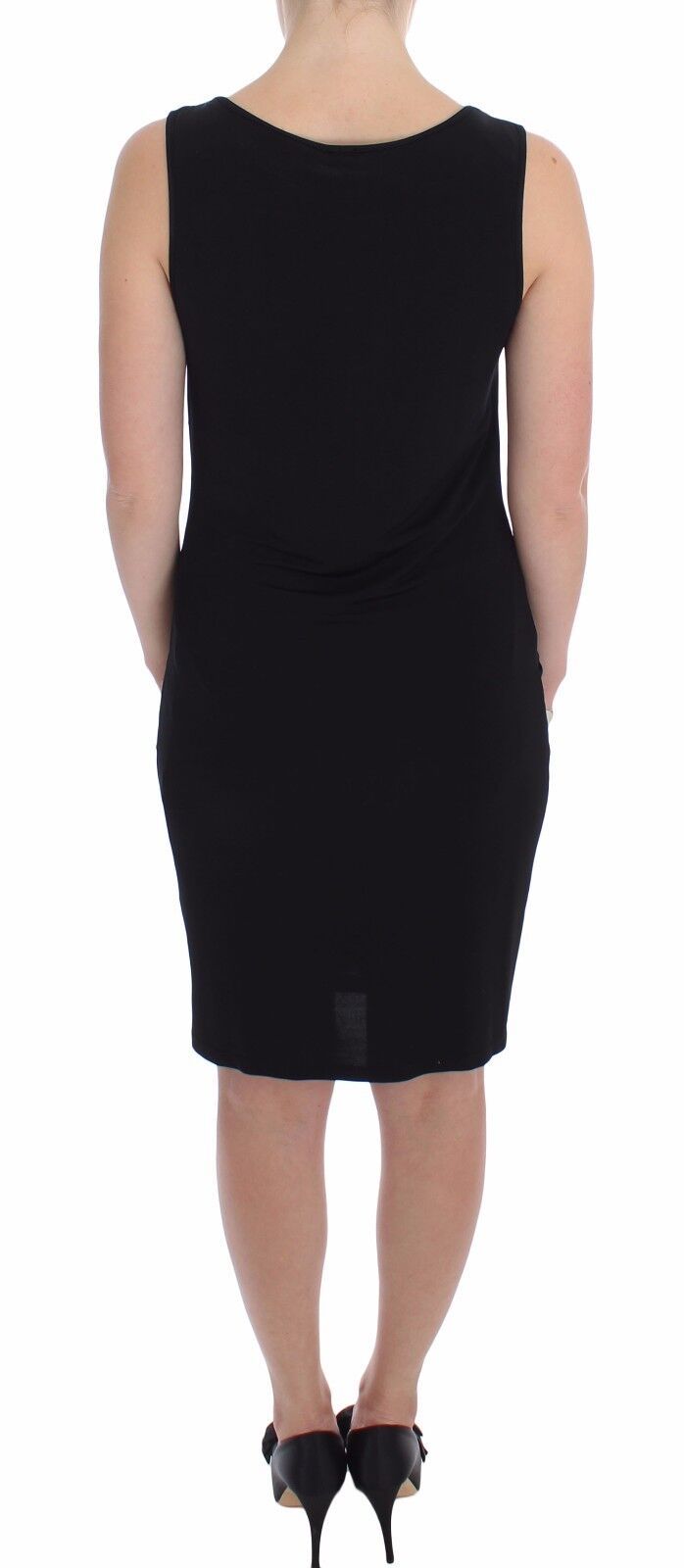 Black Stretch Wiggle Pencil Sheath Bodycon Dress