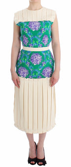 Multicolor Dress Gown Floral Sleeveless Gown