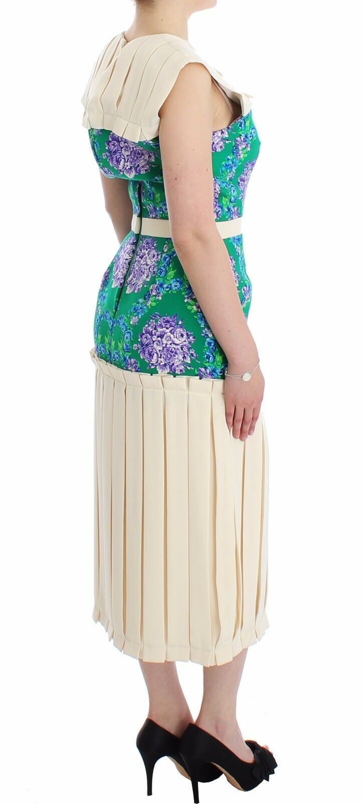 Multicolor Dress Gown Floral Sleeveless Gown