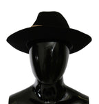 Black Lapin Amor Gignit Wide Brim Panama Hat