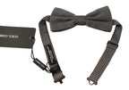 Multicolor Patterned Adjustable Neck Papillon Bow Tie