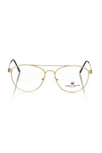Gold Metallic Men's Frame Aviator Eyeglasses