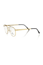 Gold Metallic Men's Frame Aviator Eyeglasses