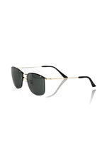 Black Metallic Fibre Men Sunglasses