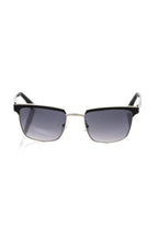 Black Metallic Fibre Men Sunglasses