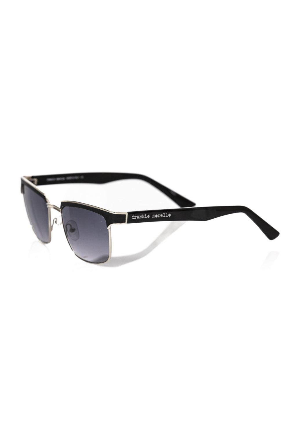 Black Metallic Fibre Men Sunglasses