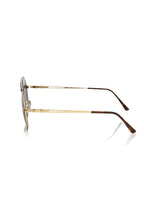 Brown Metallic Fibre Men Sunglass