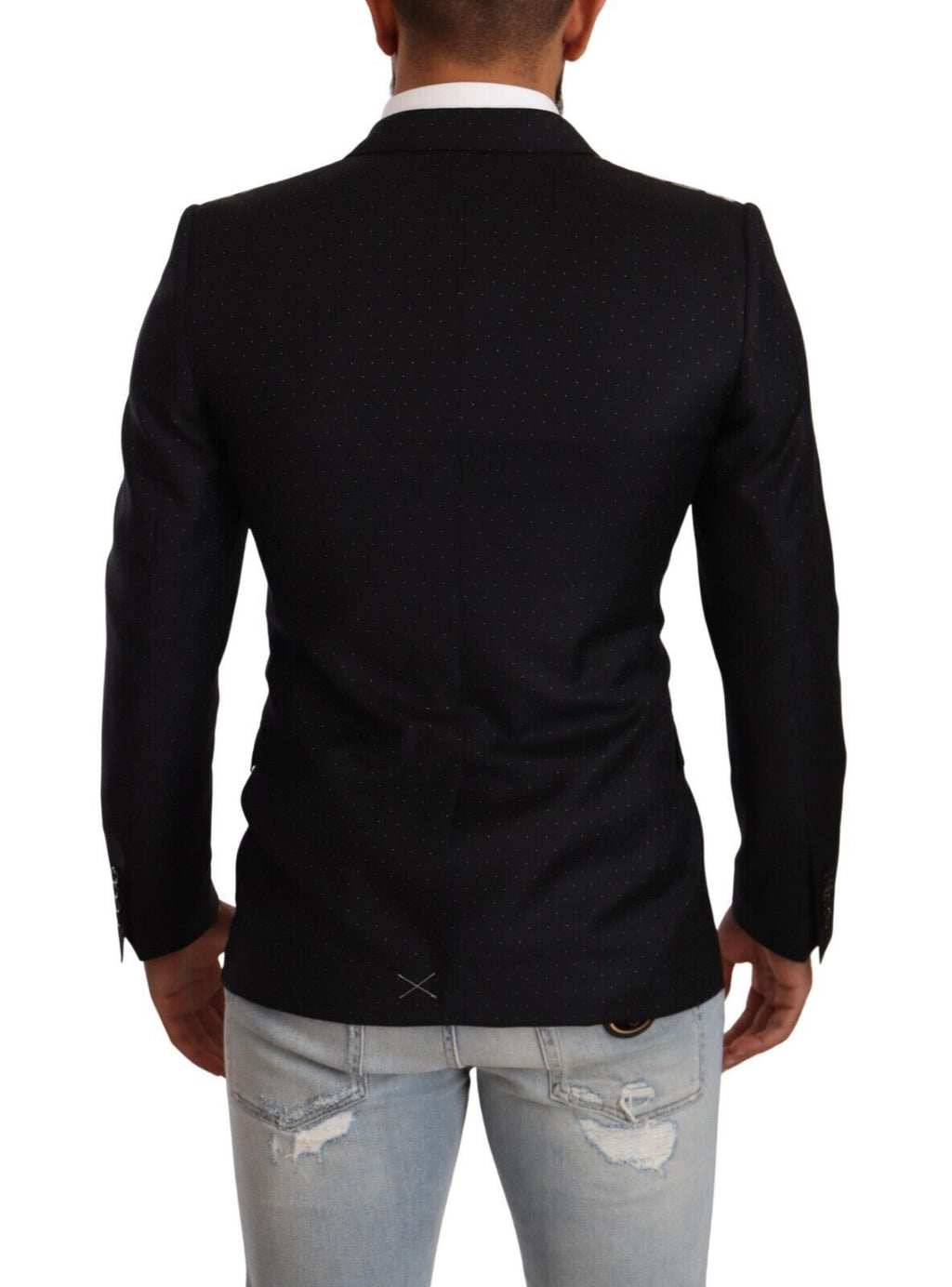 Black Dotted Double Breasted MARTINI Jacket