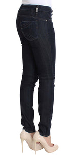 Blue Cotton Stretch Slim Fit Jeans