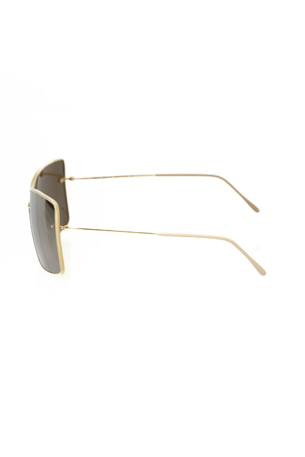Gold Metallic Fiber Women Sunglasses