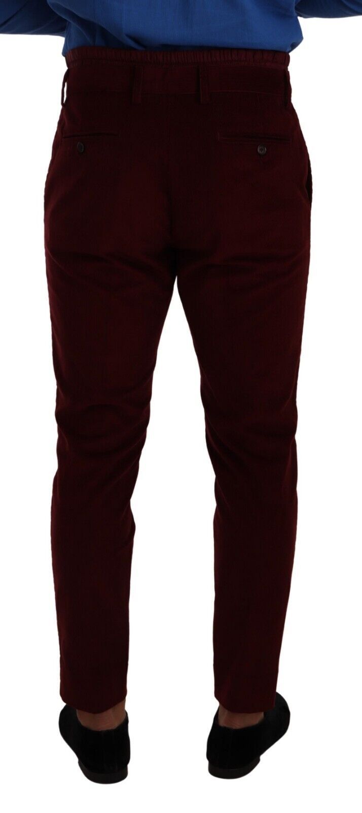 Bordeaux Velvet Mens Formal Trouser Dress Pants