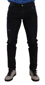 Blue Cotton Stretch Skinny Denim Trouser Jeans