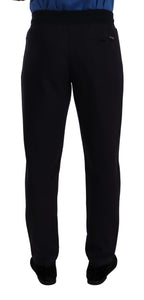 Blue Cotton Stretch Jogging Trouser Pants