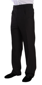 Gray Polyester Single Breasted Formal Suit