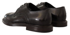 Black Leather Dress Formal Derby Shoes