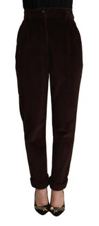 Bordeaux Corduroy Cotton Trouser Tapered Pants