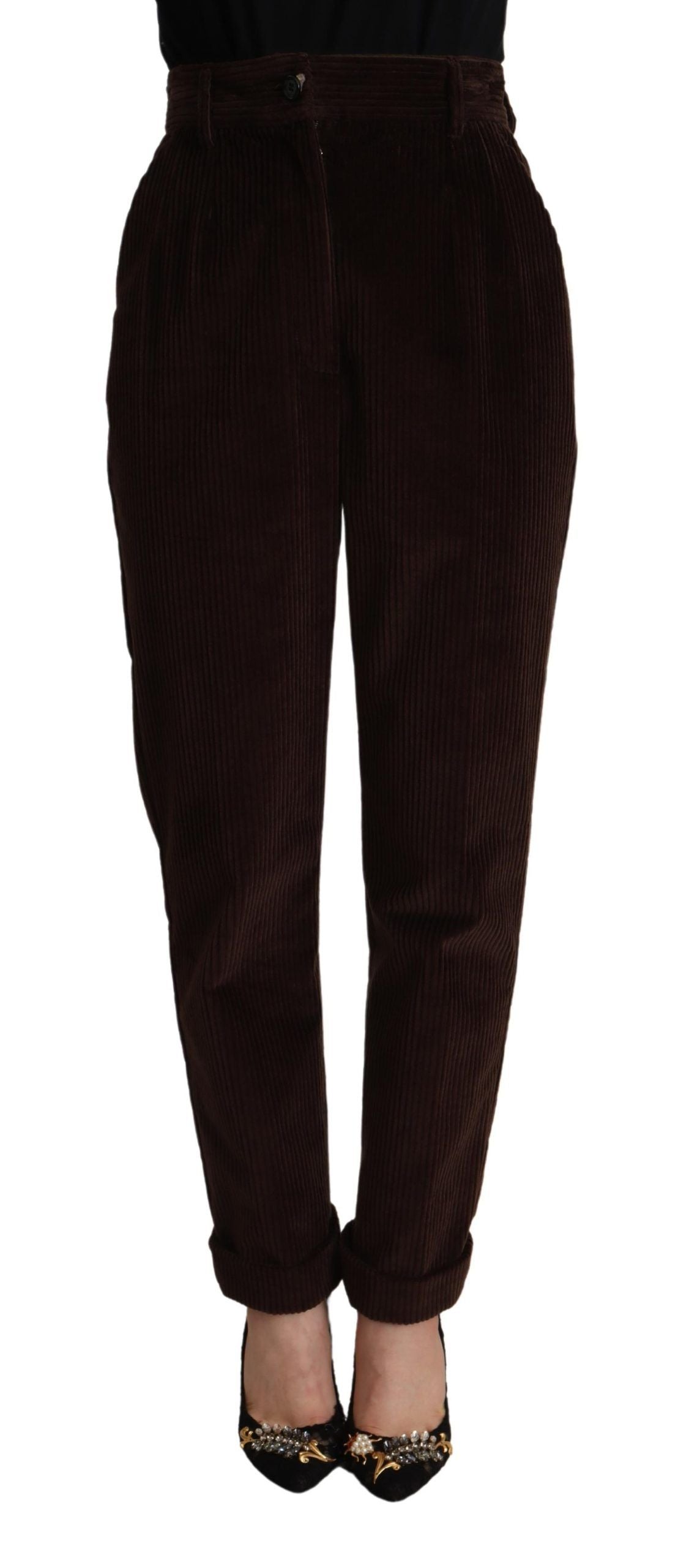 Bordeaux Corduroy Cotton Trouser Tapered Pants