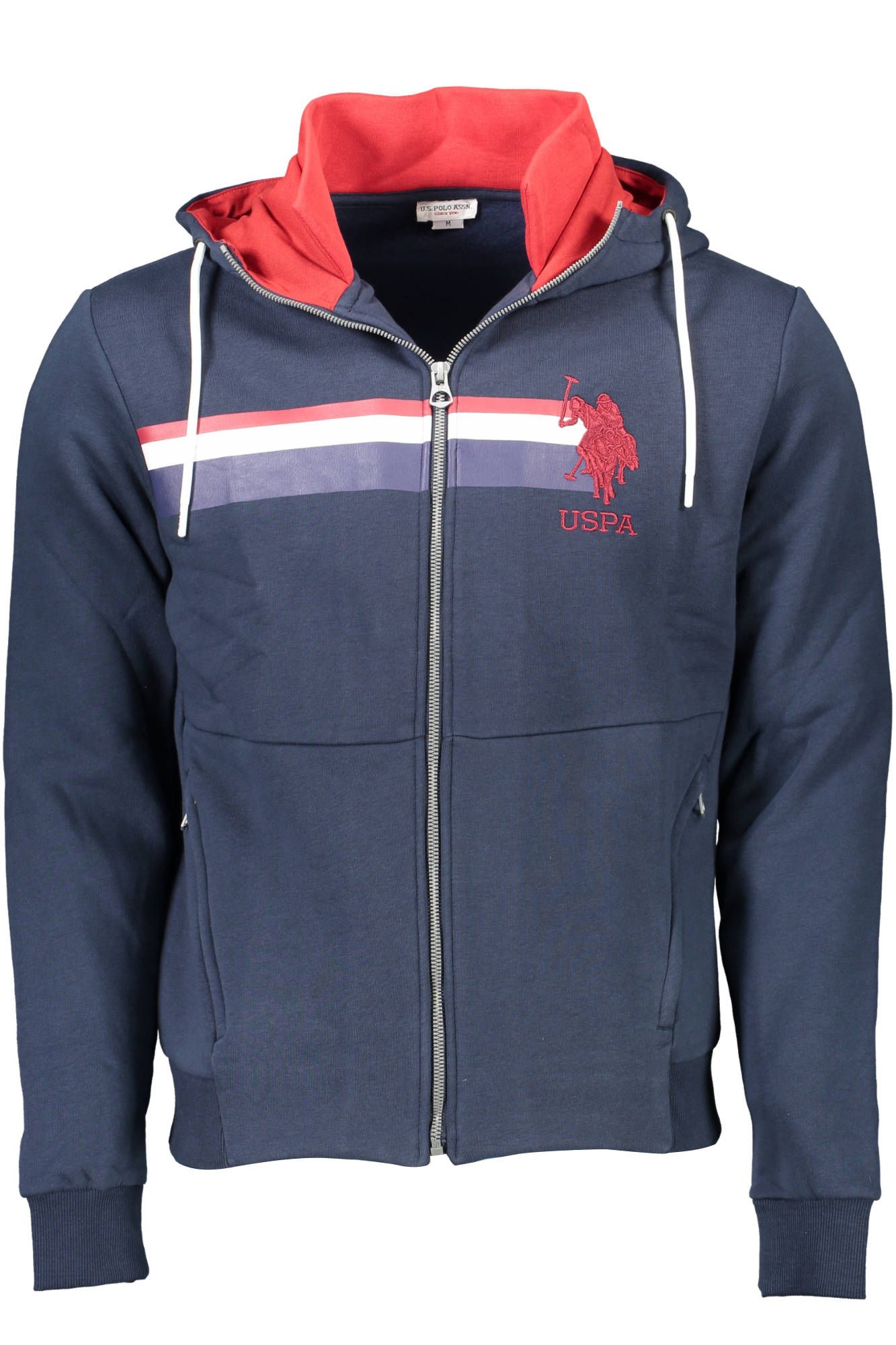 Blue Cotton Men's Hoodie