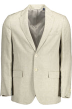Beige Linen Blazer Jacket