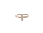 Silver CZ Cross 925 Ring
