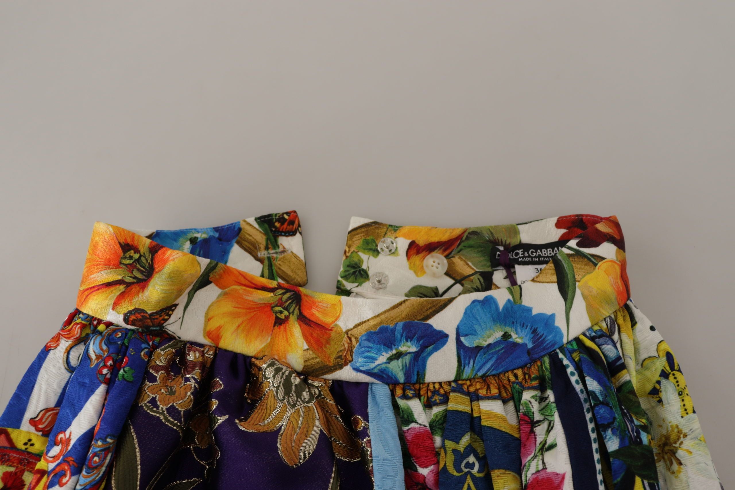 Multicolor Patchwork Sicily Long Maxi Skirt