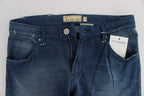 Blue Wash Denim Cotton Stretch Slim Fit Jeans