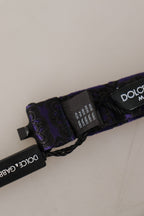 Blue Geometric Silk Adjustable Neck Papillon Tie