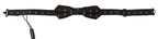 Black White Polka Dot 100% Silk Neck Papillon Tie