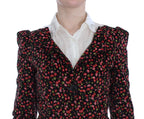 Black Multicolor Floral Suit