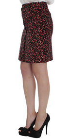 Black Multicolor Floral Suit