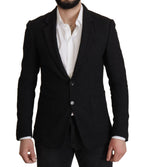 Black Single Breasted Coat Men Blazer