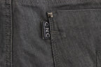 Gray Cotton Blend Slim Fit Jeans