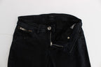 Black Cotton Slim Fit Denim Jeans