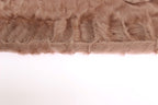 Beige Suede Xiangao Fur Elbow Gloves